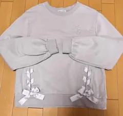 メゾピアノmezzo piano リボン付きトレーナー ジュニアLL 160cm