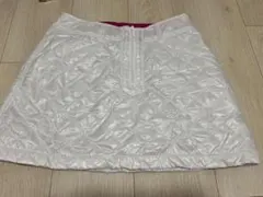 ビバハート キルティング 中綿 スカート ロゴ刺繍 ホワイト 38