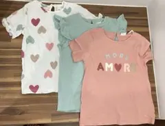 H&M 3パック コットンジャージトップス 110cm