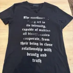 A.S.M （アトリエサブメン）　黒 Vネック Tシャツのサムネイル