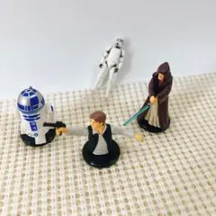 スターウォーズ フィギュア 4体セット R2-D2 ハンソロ オビワンなど