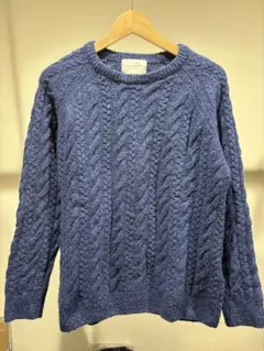 ブルー ニット