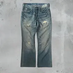 Levi's517 00s ダメージフレアデニム　ベルボトムY2K グランジ
