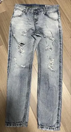RODEO CROWNS ダメージ加工 デニムパンツ