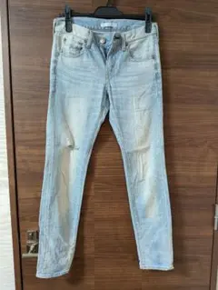 値下美品 デニム RED CARD ダメージ加工 anniversary25th