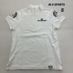 M.U SPORTS レディース ゴルフウェア ハーフジップ シャツ Sのサムネイル