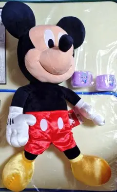 ディズニー　ファンスプホテル　アメニティー　コップ　ミッキー超超BIGぬいぐるみ