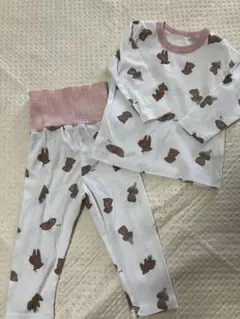 ベビー パジャマ 長袖 動物柄 80cm