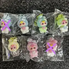 ベイビースリー　5個　LOVEブーケ　プンプンうさリボン　キーホルダー