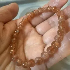 マイカサンストーン天然石ブレスレット