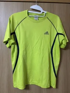 adidas CLIMA LITE 蛍光イエロー Tシャツ M
