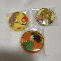 ハウルの動く城　刺繍ブローチ　缶バッジ　ジブリ　3点