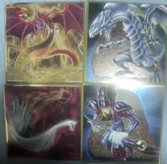 一番くじ　遊戯王　H賞　メタリック色紙　4種セット