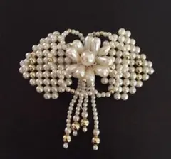 12,000ほどで購入　パール ビーズ バレッタ ヘアクリップ