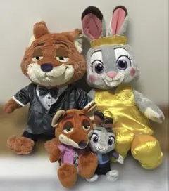 ズートピア2　fukufuku V-BIG　ぬいぐるみ　ニック　ペアぬいぐるみ
