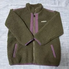 umbro ボアジャケット 紫×カーキ 120