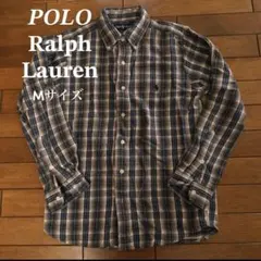 ラルフローレン ネルシャツ　長袖　メンズMサイズですがSサイズ相当 polo