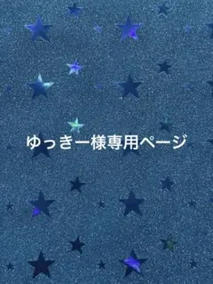 ゆっきー様専用ページ