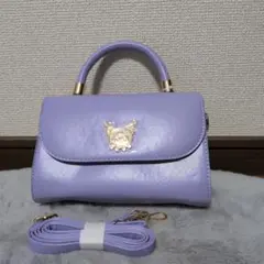 【KKA様専用】クロミちゃん持ち手付きショルダープレートバッグ ラベンダー