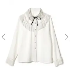 GRL グレイル レース　ブラウス　リボン付き