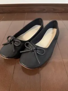 ZARA ザラ ブラック バレエ フラットシューズ 35