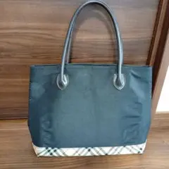 バーバリーブルーレーベル トートバッグ ノバチェック バケツ型