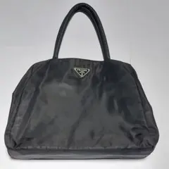 PRADA ブラック ナイロン ハンドバッグ