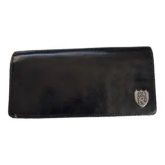 ポールスミスコレクション 牛革 レザー ブラック ロゴメタルエンブレム付き