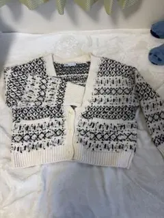 ZARA 編み込み模様 カーディガン