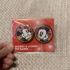 ミッキー＆ミニー 缶バッジセット