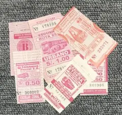 【12枚セット】 海外 ペルー ヴィンテージ バスチケット
