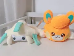 ポケモン　洗えるぬいぐるみ　ジラーチ&パモ