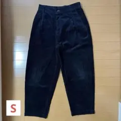 【S】FREAK'S STORE コーデュロイ バルーンワイドパンツ ブラック