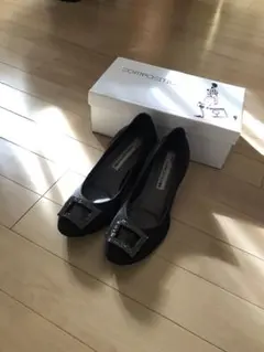 コンポジション9 ビジューコンフォートパンプス