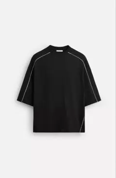 ZARA コントラストトリム付きスウェットシャツ