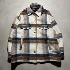 ZARA プレミアム　チェックシャツジャケット