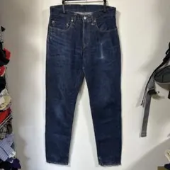 岡山児島ジーンズ デニムパンツ ブラック W32 メンズL 古着 日本製 