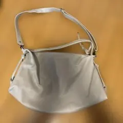 ライトグレー 2wayショルダーバッグ