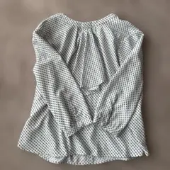 GALLORIA 柄 長袖ブラウス