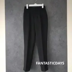 美品 FANTASTICDAYS テーパードパンツ ブラック