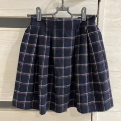 ANMILLE チェックスカート　冬素材