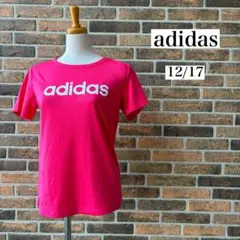 【極美品】adidas アディダス Tシャツ スポーツ ピンク ビビット