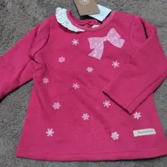 新品タグ付き　Biquette Club キムラタン　ピンク トレーナー　裏起毛