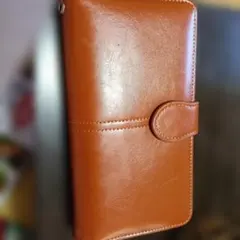 長財布 ブラウン シンプル