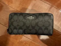 COACH ブラック モノグラム 長財布