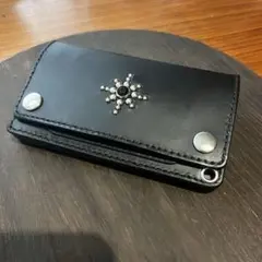 三つ折り トラッカーウォレット 北米産ステアハイド - メルカリ
