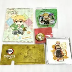 鬼滅の刃　カフェ　ハンドメイドクラブ　全集中展　缶バッジ　我妻善逸　善逸　5点