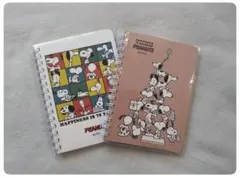 ★新品・スヌーピー★A6　リングノート　2冊セット　75th