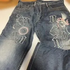 Hardy Amies デニムパンツ 刺繍デザイン100のサムネイル