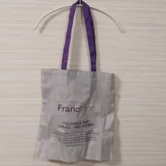 新品 Francfranc ☆ エルン eco エコバッグ ロゴ GY グレー